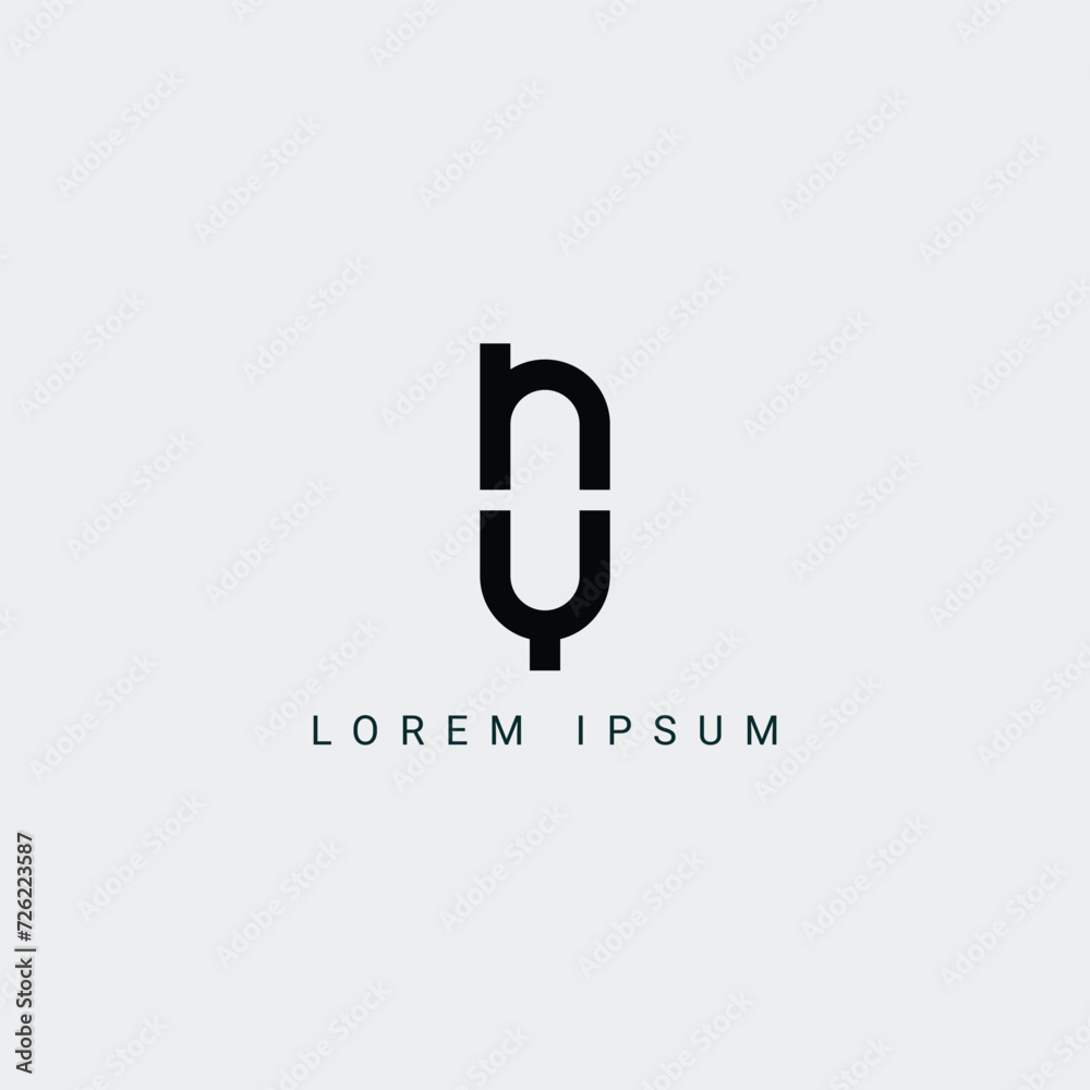 Alphabet NY and YN illustration monogram vector logo template Alphabet NY and YN illustration monogram vector logo template