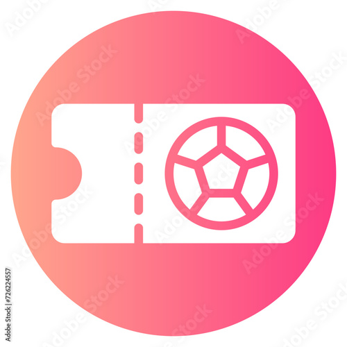 ticket gradient icon