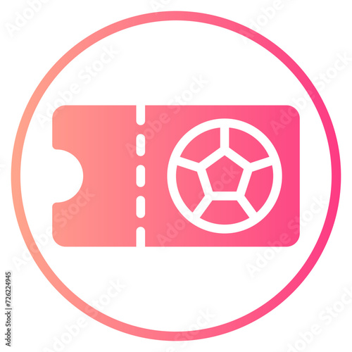 ticket gradient icon