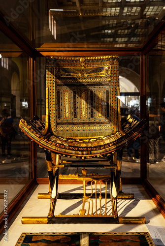 Chair of the young Egyptian king Tutankhamun