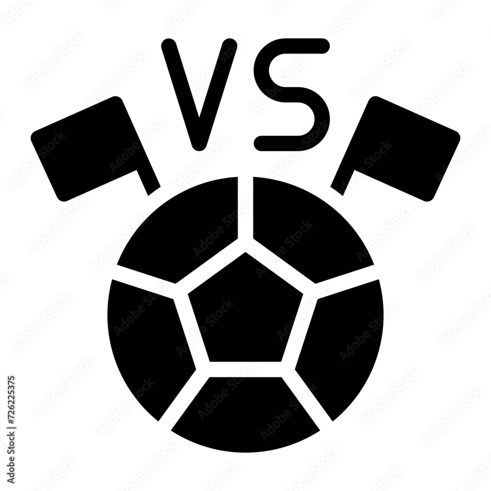 Fototapeta premium competition glyph icon