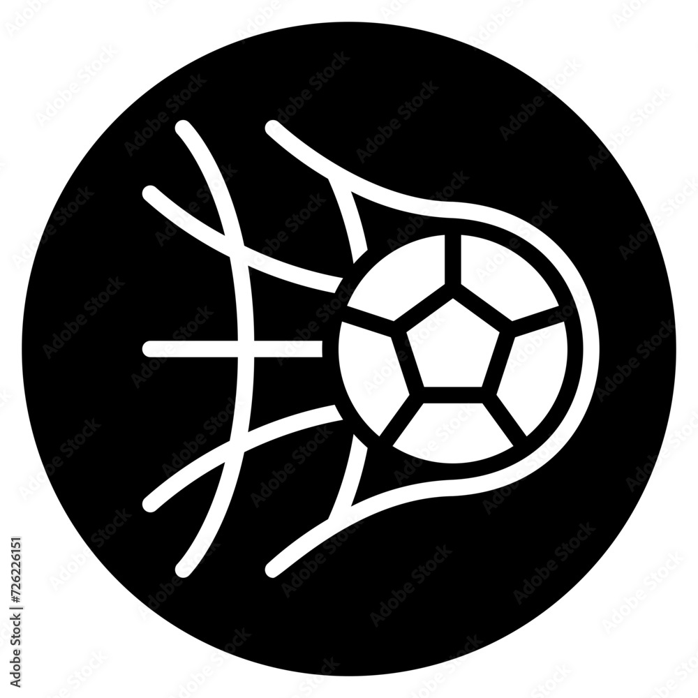 Obraz premium goal glyph icon