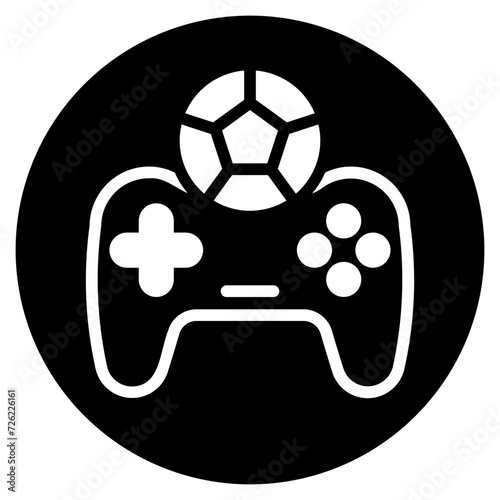joystick glyph icon