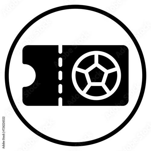 ticket glyph icon