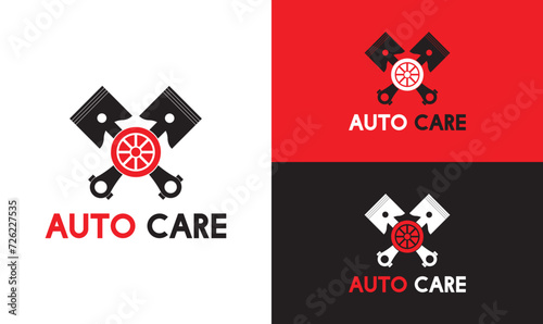 Auto care logo design, car workshop logo design, automotive logo design.