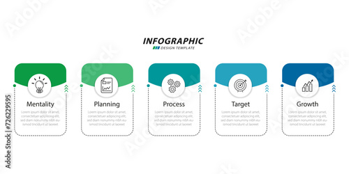 Timeline infographic template. 4 Step timeline journey, calendar Flat simple infographics design template. presentation graph. Business concept with 4 options, vector illustration.