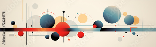 Bauhaus Style Abstract Background