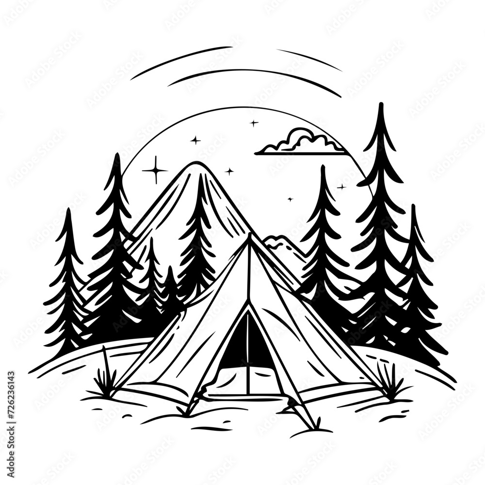 camping in the woods camping in the woods