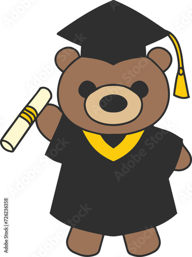 Standing Graduation Bear