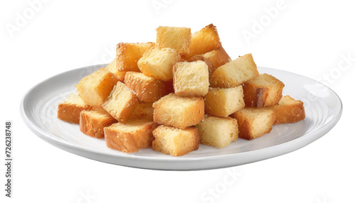 Fried tofu on transparent background