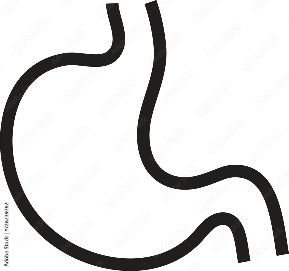 Fototapeta premium Gastric balloon weight loss. Installation of a gastric balloon into stomach. Methods of weight loss surgery. Human anatomy.