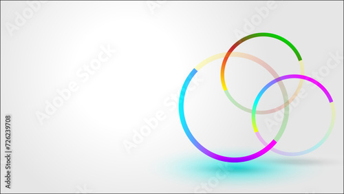 abstract background with circles free space for text and product display 