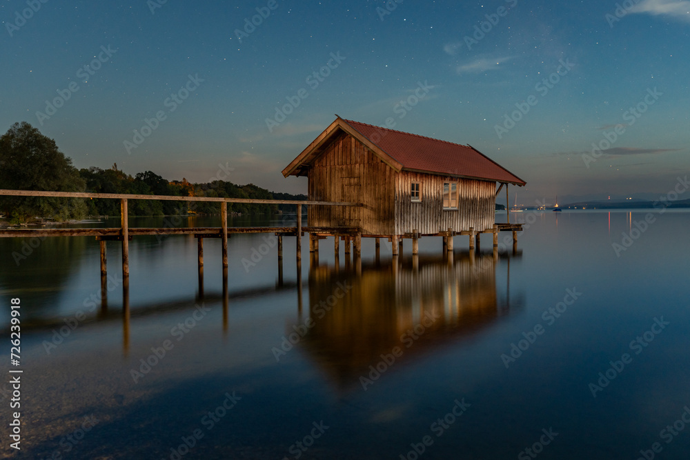 am see bei nacht