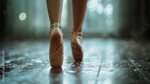 Strength & Dedication: Pointe Shoes Tell a Story (Close-up Ballet Feet)