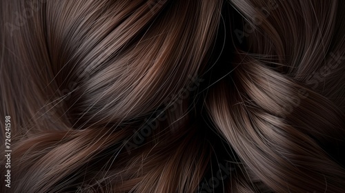 Closeup hair. Women's hairstyle. Hair texture
 photo