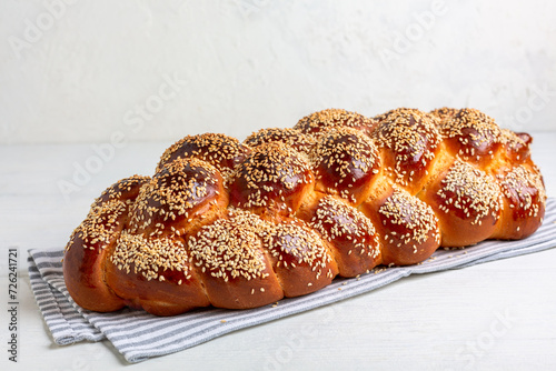 Fresh challah bread for shabbat.