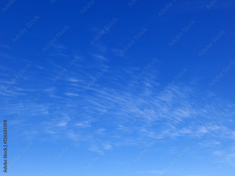 Fototapeta premium blue sky with tiny small white clouds