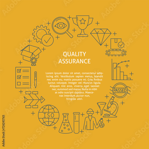 Quality control and assurance round banner