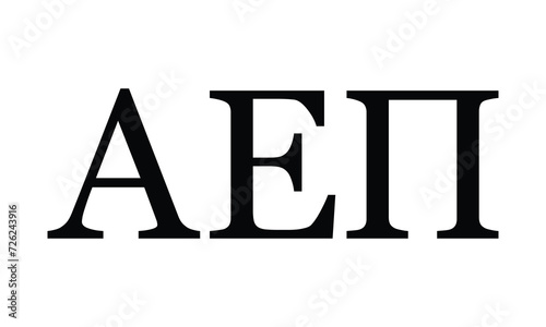 Alpha Epsilon Pi greek letter, ΑΕΠ greek letters, ΑΕΠ	