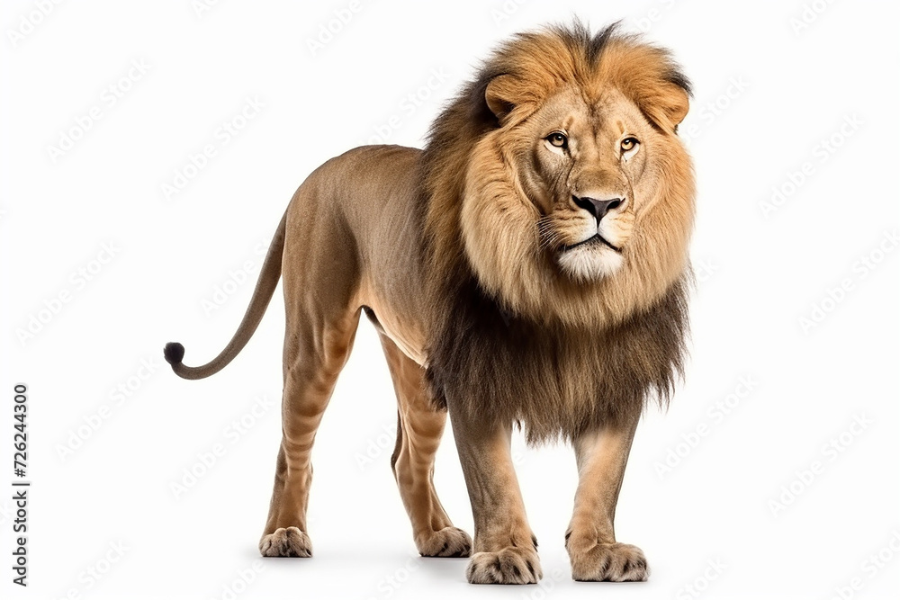 Full_body_size_lion_isolated_on_white_background_cutout Full_body_size_lion_isolated_on_white_background_cutout