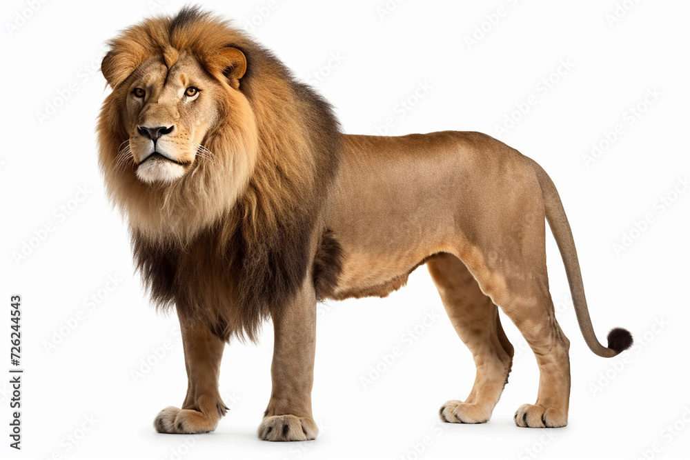 Full_body_size_lion_isolated_on_white_background_cutout Full_body_size_lion_isolated_on_white_background_cutout