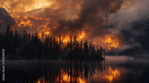 Canada British Columbia burning palettes