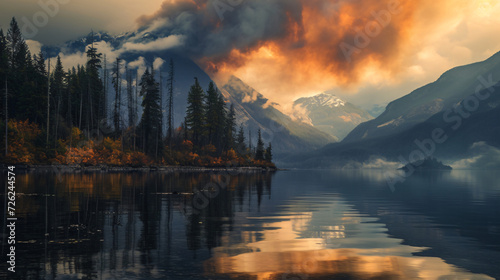Canada British Columbia burning palettes