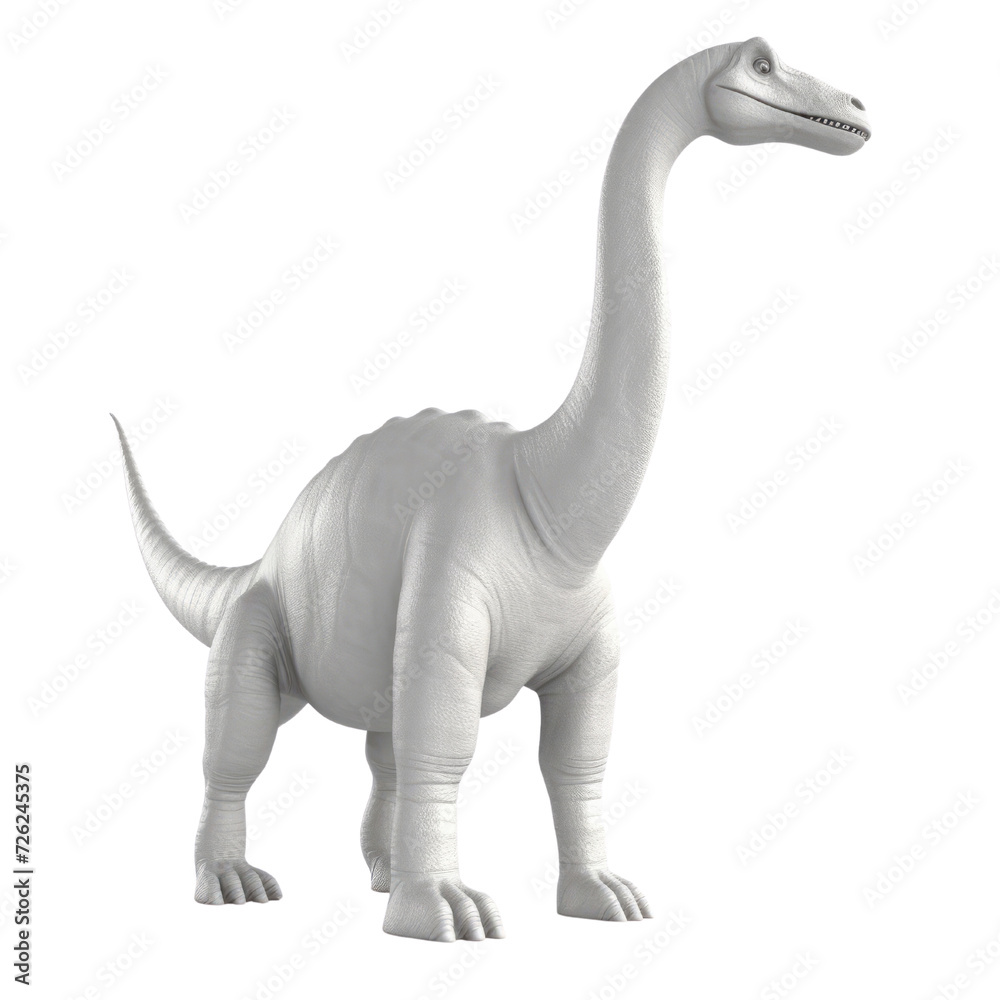 Cartoon Diplodocus PNG Cutout, Generative AI