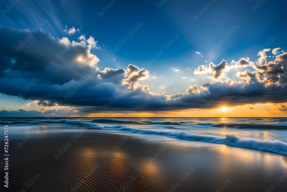 Obraz premium sky meeting the sea