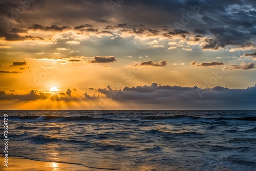 sky meeting the sea