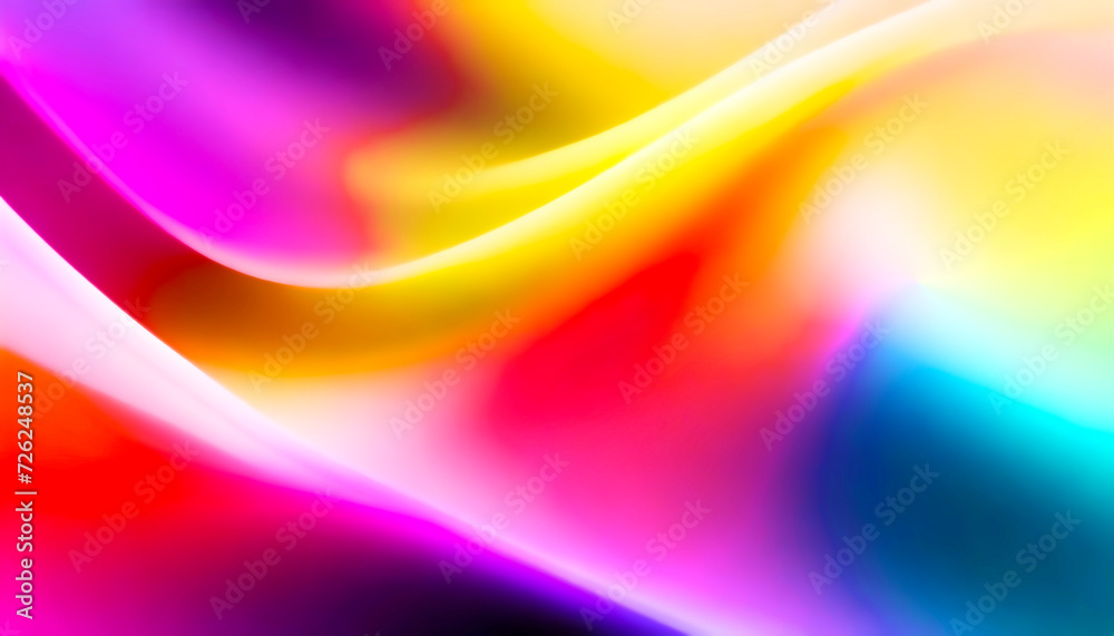 Obraz premium Abstract background with undulating rainbow colors 