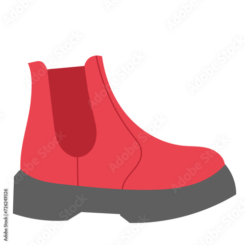 red boot, isolated on white background vector