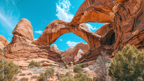 Double Arch Hiking Trail in Arches National Park © Rimsha