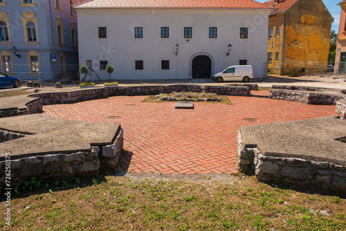 The ruins of the 17th century St Josephs Chapel in Karlovac, central Croatia. Called Kapela Sv Josipa in Croatian photo