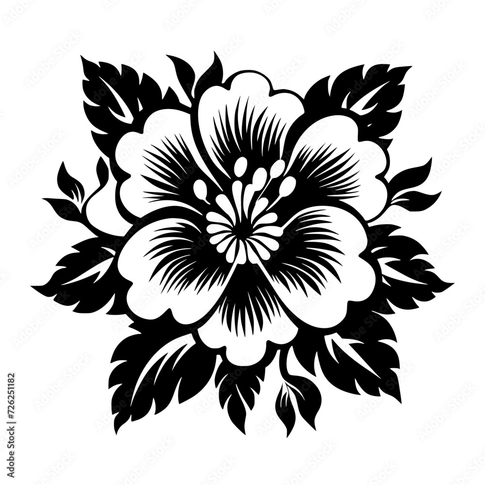 flower, vector, floral, pattern, design, illustration, nature, decoration, art, leaf, ornament, plant, element, summer, tattoo, spring, flowers, vintage, silhouette, petal, flora, wallpaper, style,