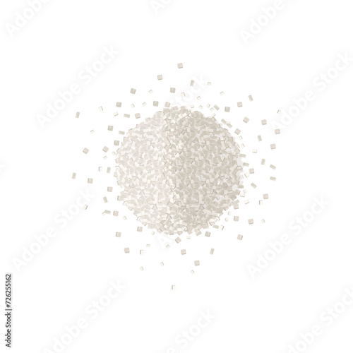 Isolated white sugar vector illustration logo