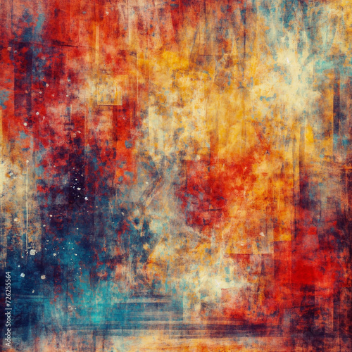 a multicolored background with a grungy effect, an abstract painting shutterstock, abstract expressionism, matte background, behance hd, painterly