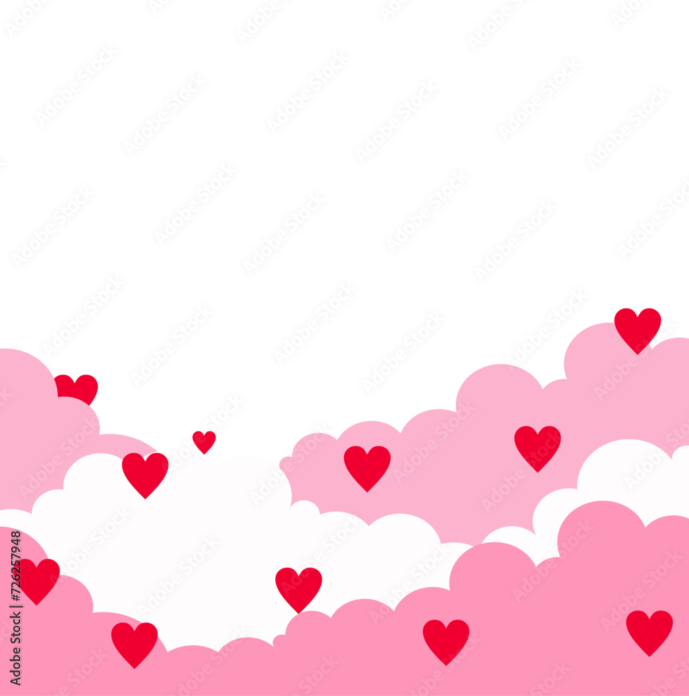 Cute Heart Valentie Cloud Corner