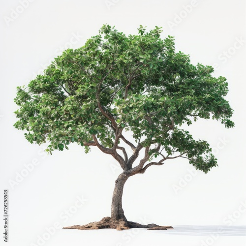 Image of shorea roxburghii G.Don   White Meranti trees against a clean white background. Expressing the natural beauty of olive branches and leaves
