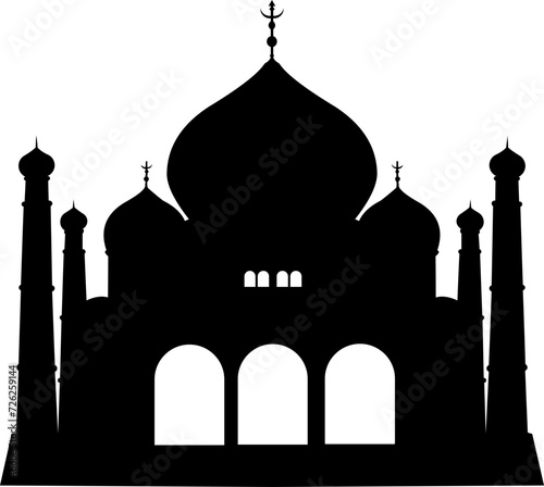 Mosque Silhoutte Vector