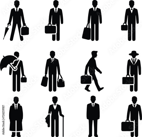 set of male symbols