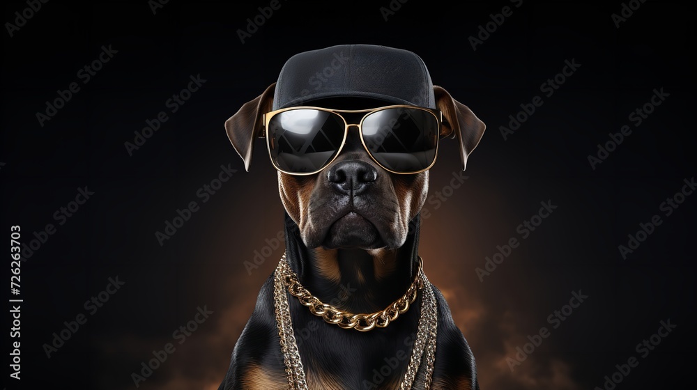Funny Dog Posing as Hip-Hop or Rap Superstar - Canine Swagger
Funny Dog Posing as Hip-Hop or Rap Superstar - Canine Swagger