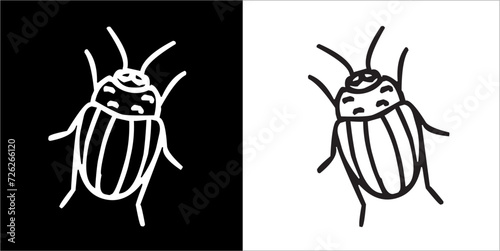 Illustration vector graphics of insect icon © Sempulur