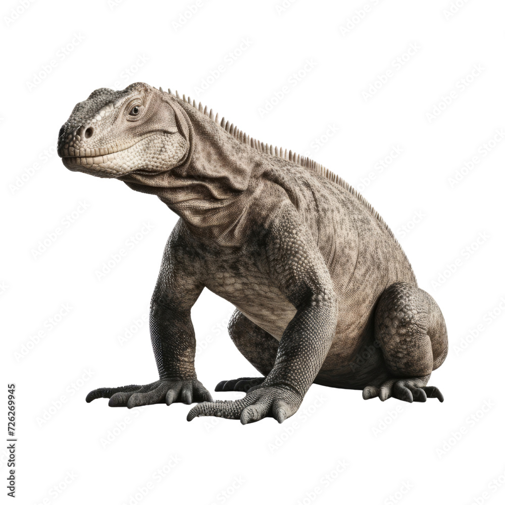Cartoon Komodo Drag PNG Cutout, Generative AI Cartoon Komodo Drag PNG Cutout, Generative AI