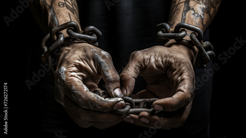 Chained hands © Cybonix