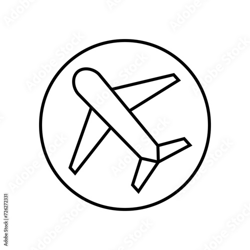 Air flight vector icon. route illustration sign. air tickets symbol. travel logo or mark.