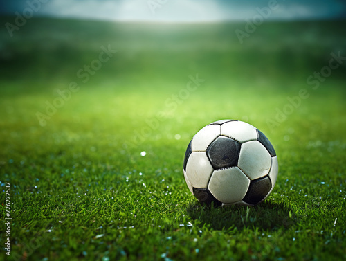 soccer ball on green grass © 효섭 이