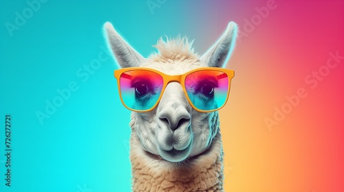 Ow Creative Animal Concept - Llama in Sunglasses   © zahidcreat0r