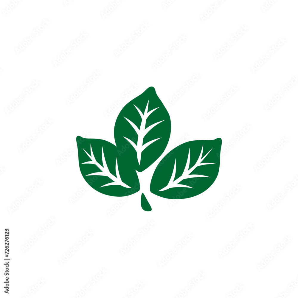Naklejka premium green leaf vector element nature
