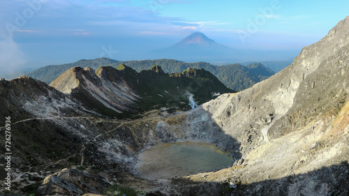 Mount Sibayak crater 